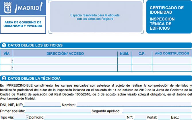 Certificado de idoneidad.