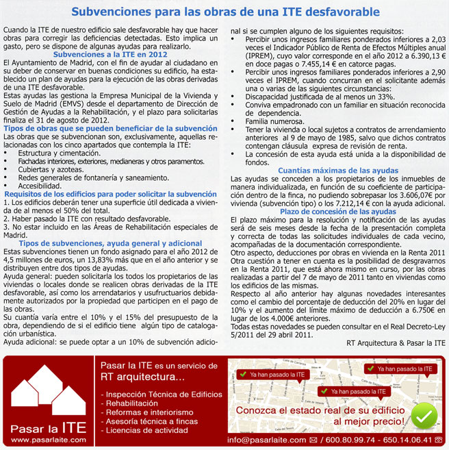 Pasar la ITE. Artículo Eco Norte.